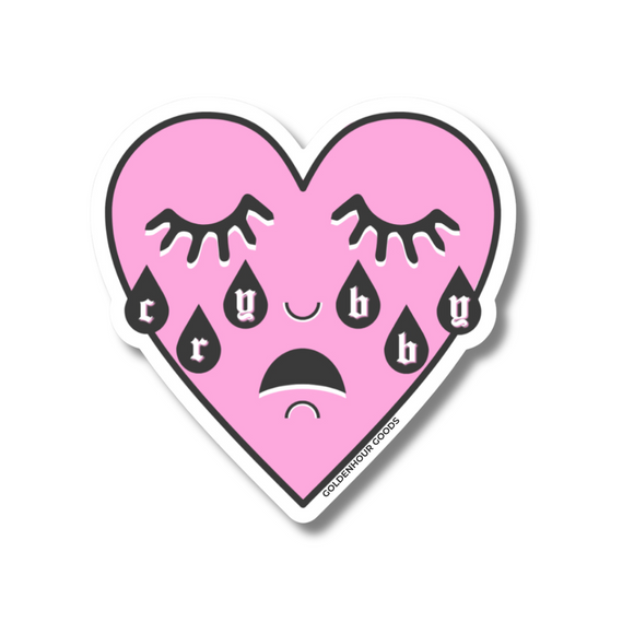 STICKER - CRY BABY IN PINK